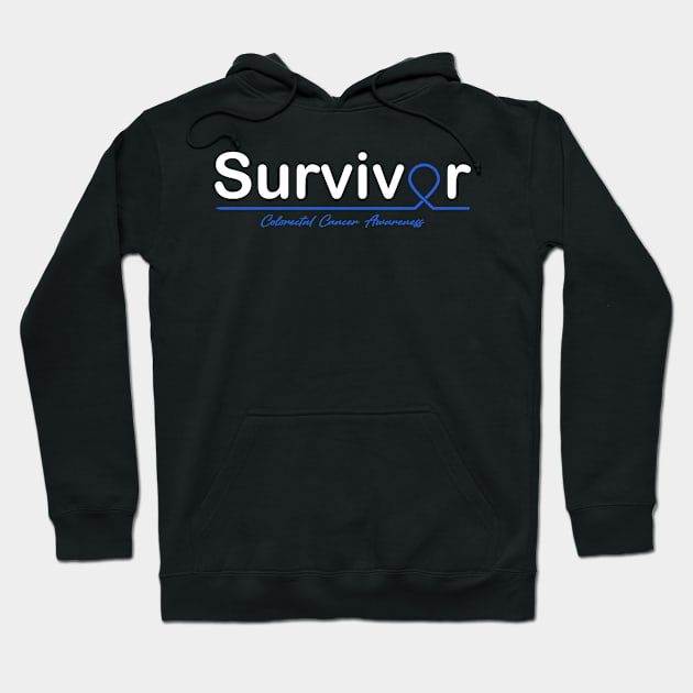 Colorectal Cancer Awareness Survivor Heartbeat Hoodie by KHANH HUYEN